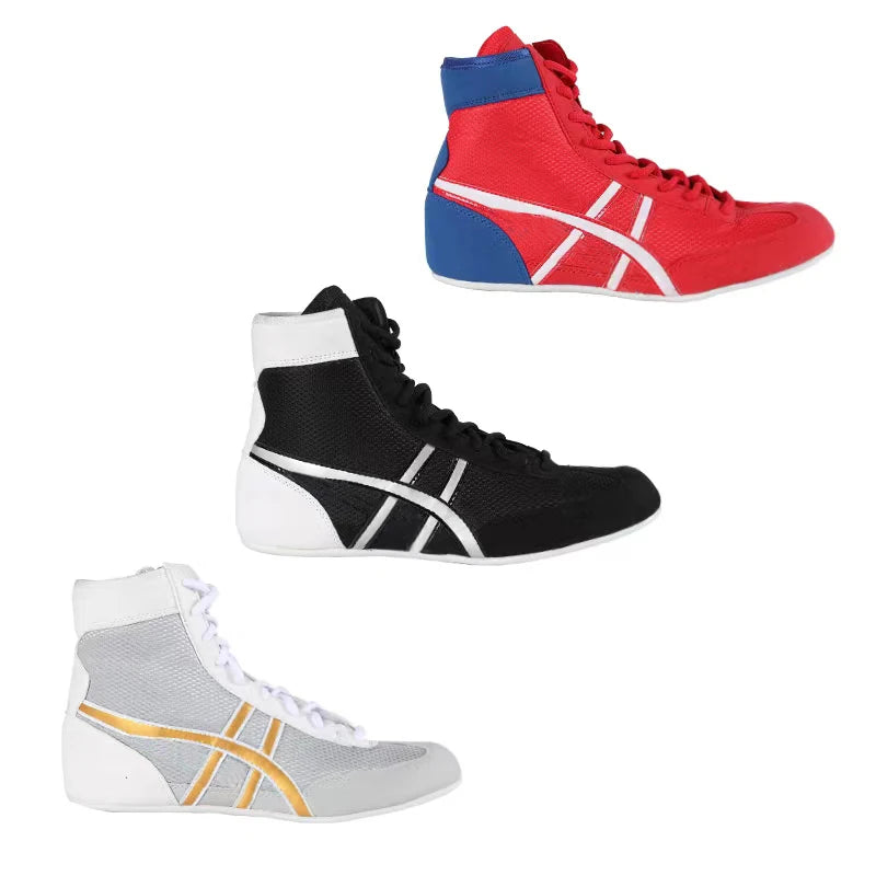 Weightlifting Shoes Boxing Shoes Breathable Wear-Resistant Non-Slip Wrestling Shoes Fighting Sports Shoes Gym Training Shoes
