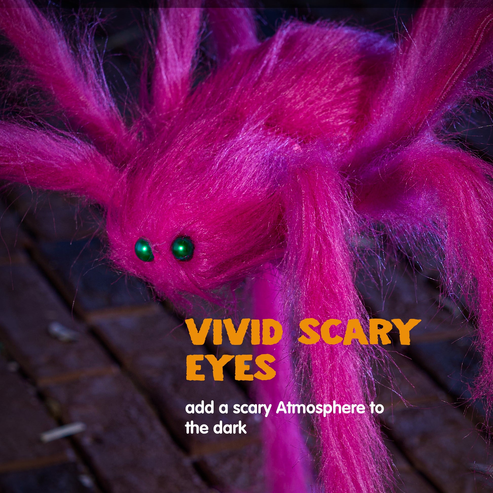 5 Ft Giant Spider Halloween Decorations,Scary Spider Halloween Outdoor Party Decorations Props Halloween Yard Decorations,Pink