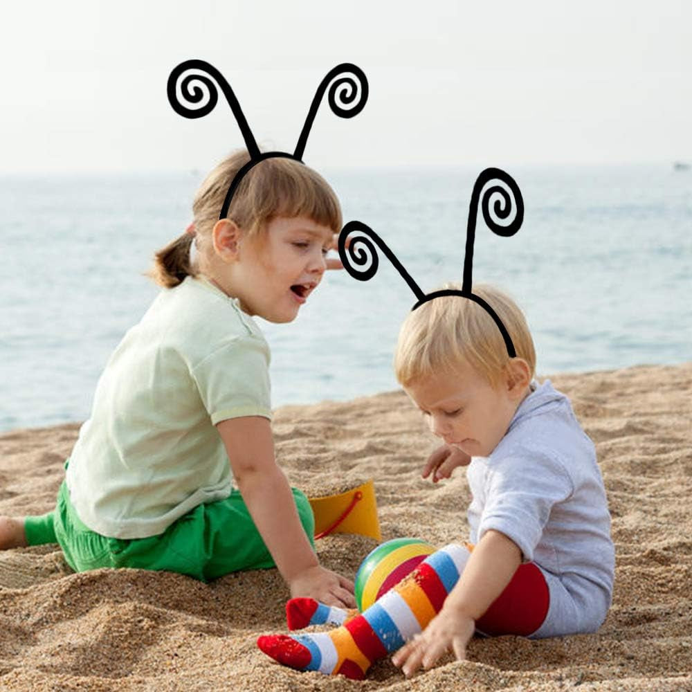 6 Pcs Kids Fairy Butterfly-Wings for Girls Halloween-Costumes with Antenna Headband Mask Party Favors