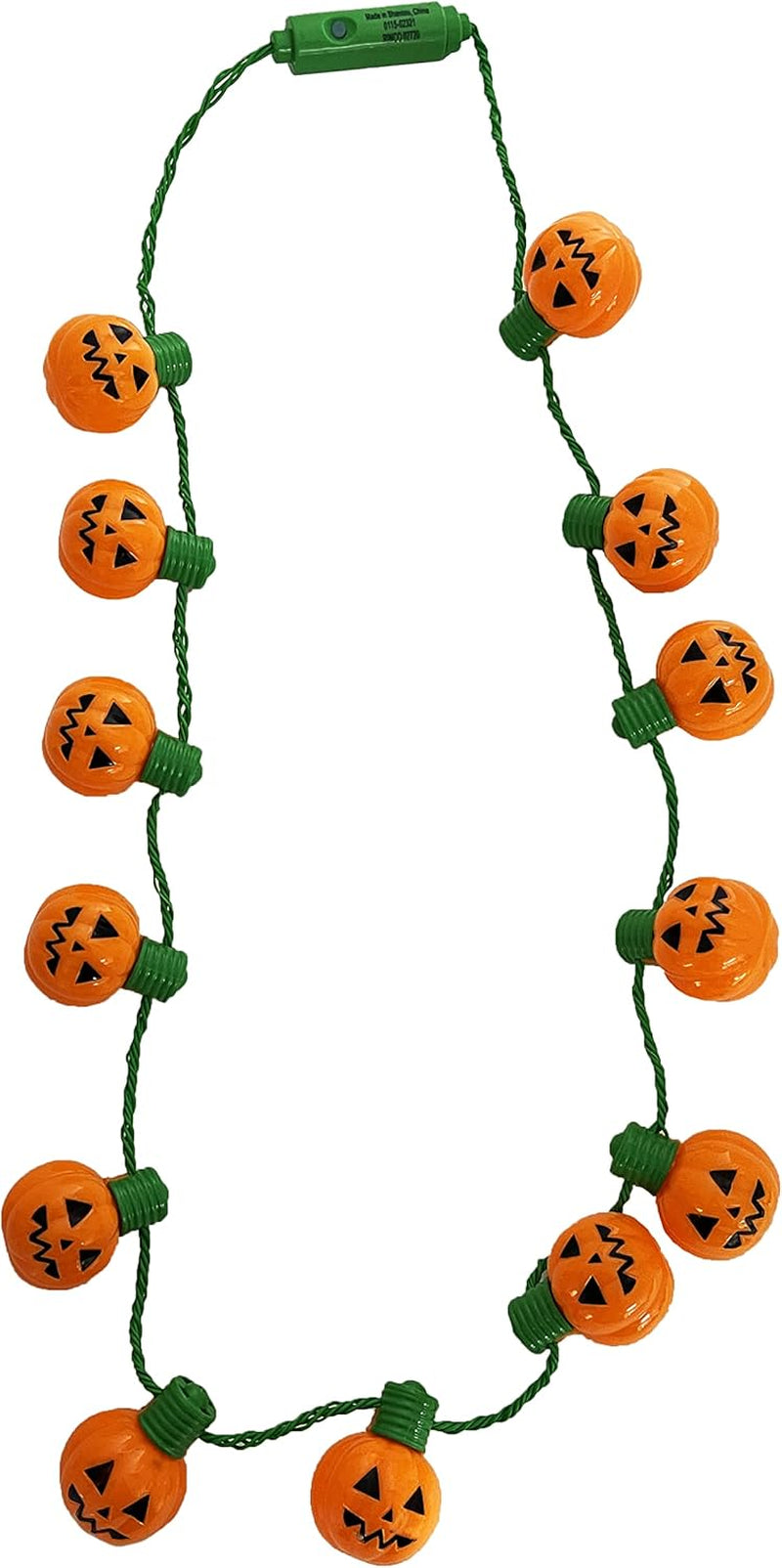 Halloween Necklace Light-Up Colorful Necklace, Costume Accessory, Spooky Party Favor, 25" Necklace