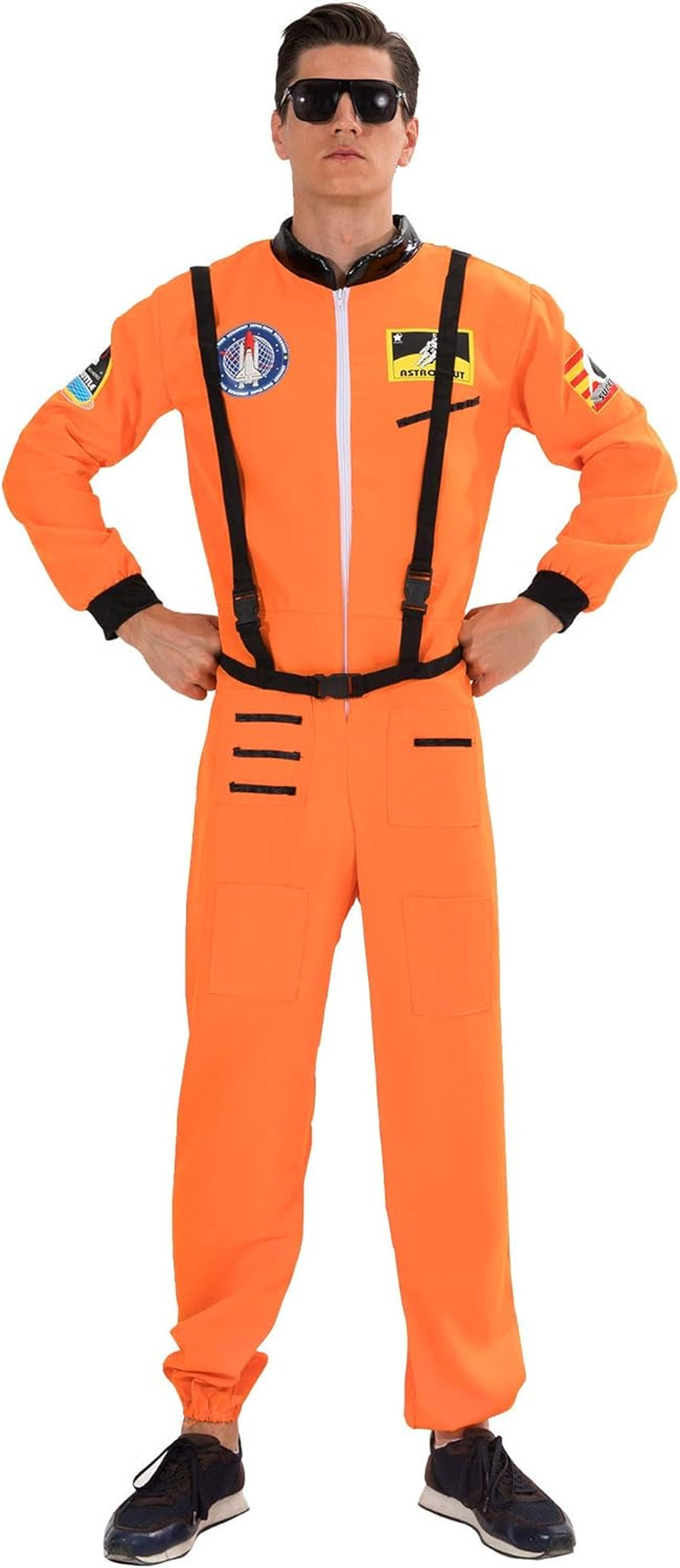 Astronaut Costume Men Halloween Spaceman Suit Adults Pilot