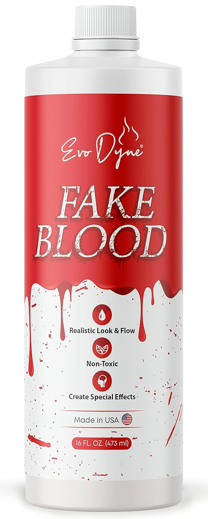 3-Pack  Fake Blood (16 FL OZ), Made in USA | Halloween Vampire Blood Bottle for Costumes Including Zombie, Vampire and Other Dress up Needing a Gory Scene - Looks & Feels like Real Blood