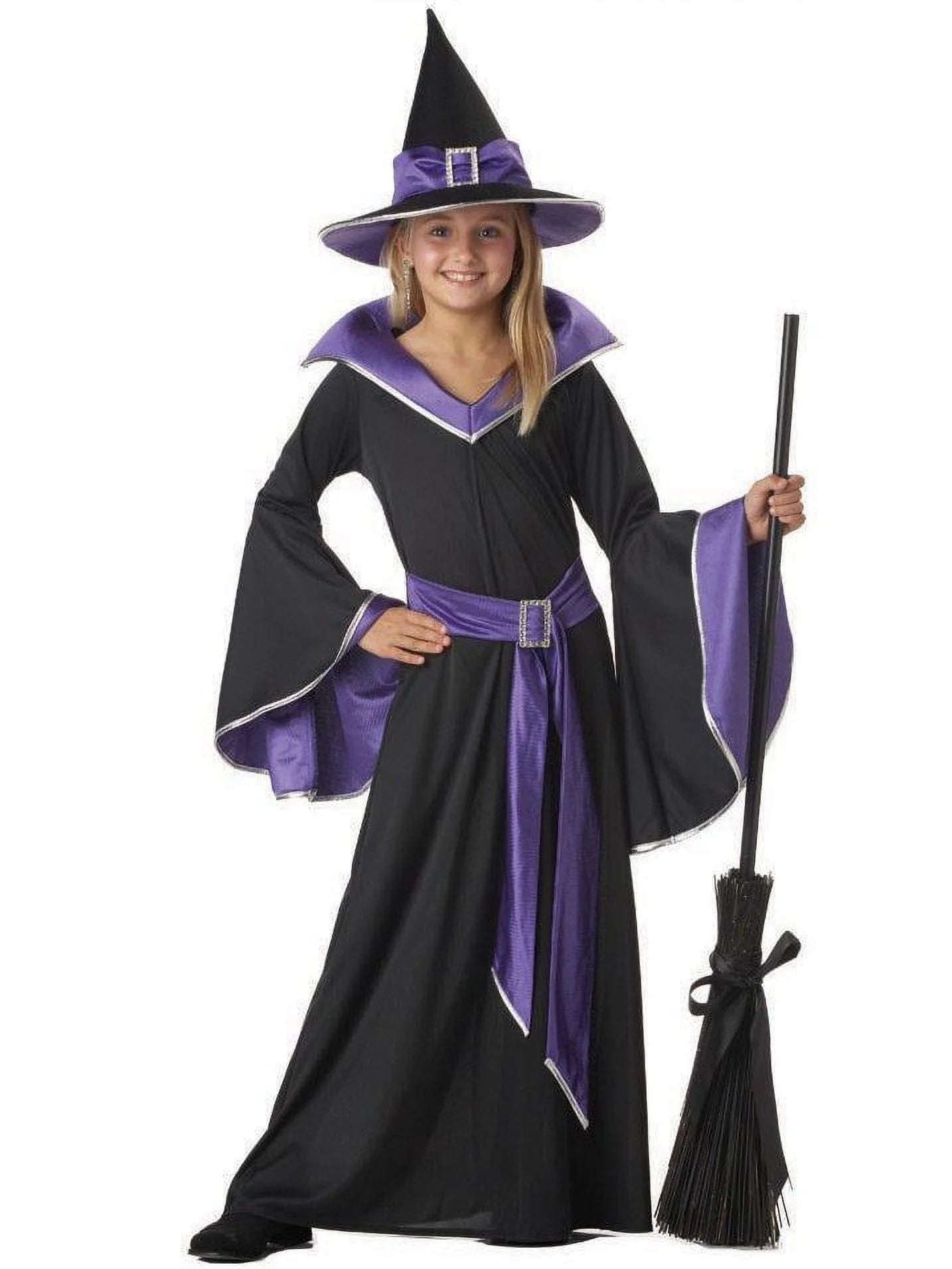 Child Glamour Witch Costume Small Black,Purple Standard Packaging