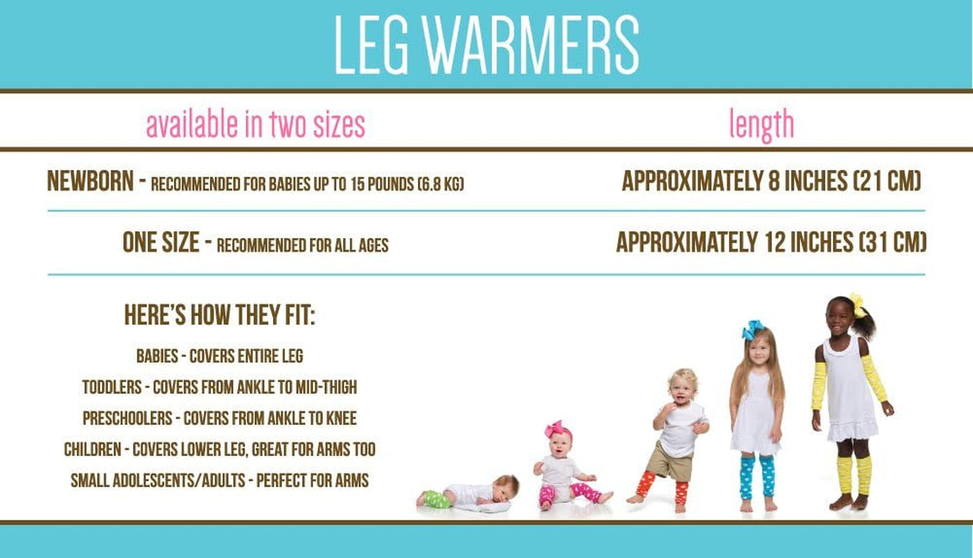 Baby Toddler and Child Polka Dot, Christmas, Halloween and Thanksgiving Style Leg Warmers