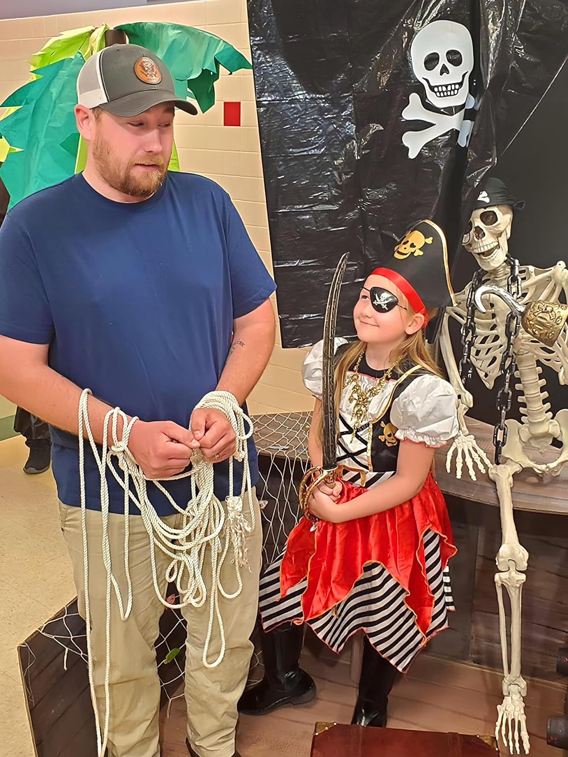 Girls Deluxe Pirate Costume,Buccaneer Princess Dress for Kids