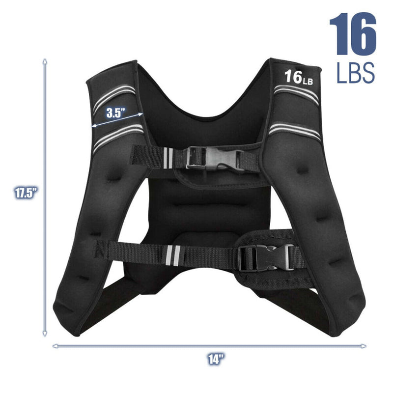 Training Weight Vest Workout Equipment with Adjustable Buckles and Mesh Bag