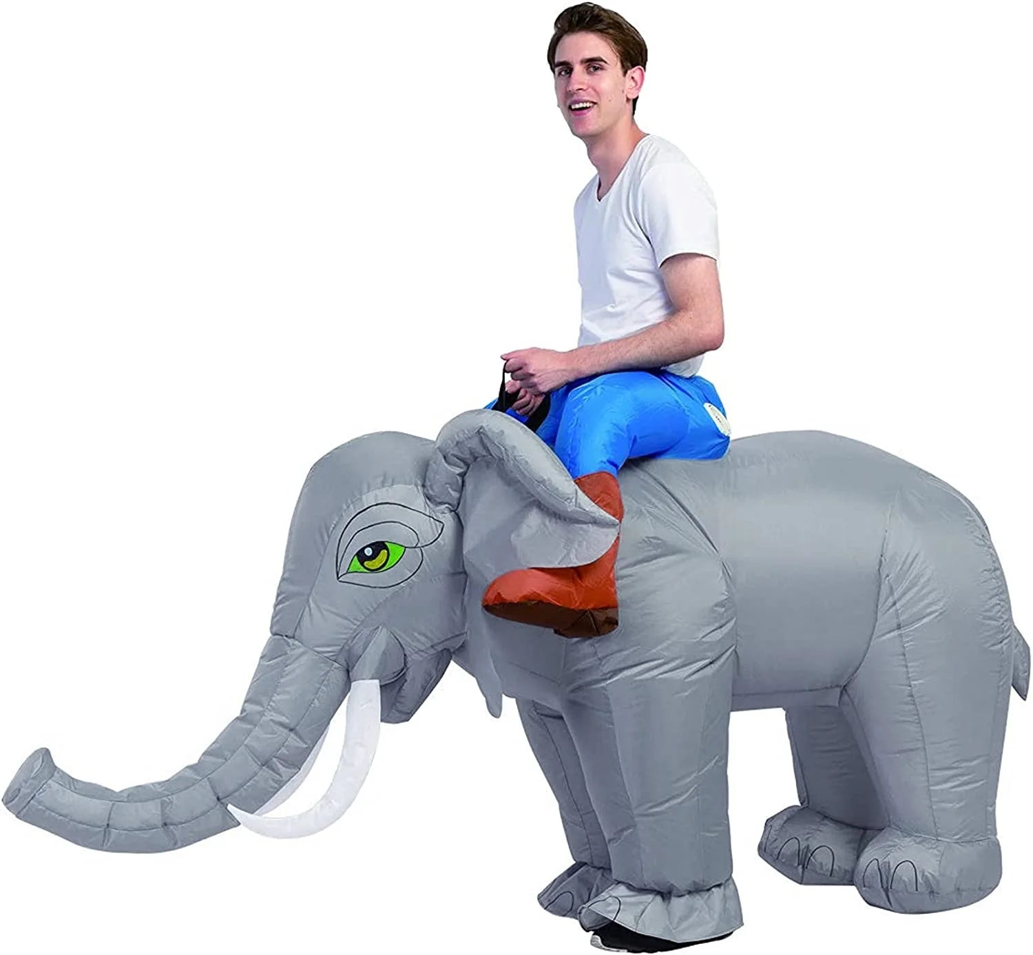 72 Inch Elephant Inflatable Costume, Halloween Blow up Costumes for Adults Men Women Unisex, Funny Adult Inflatable Costumes for Halloween Party Cosplay