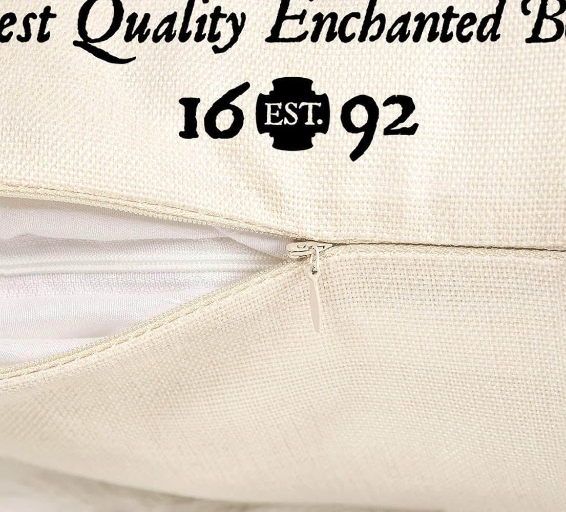 Halloween Decor Pillow Covers 18X18 Set of 4 Halloween Decorations Hocus Pocus Farmhouse Saying Outdoor Fall Pillows Decorative Throw Cushion Case for Home Couch TH023-18