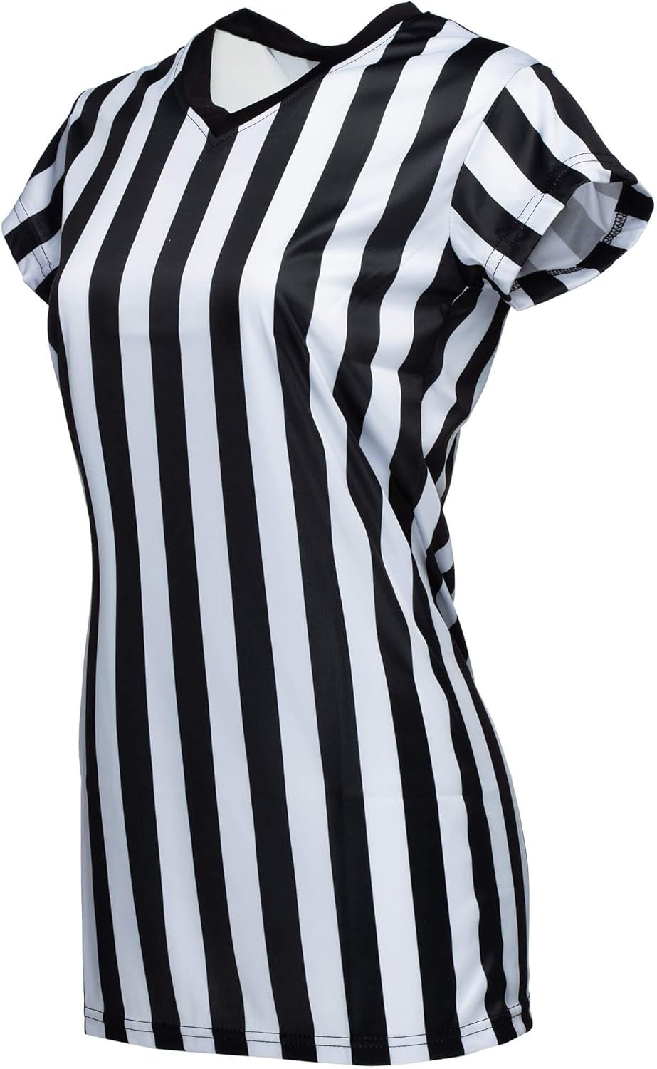Women'S Referee Shirt | Women'S V-Neck Officials Jersey, Halloween Costume, or Waitress Uniform