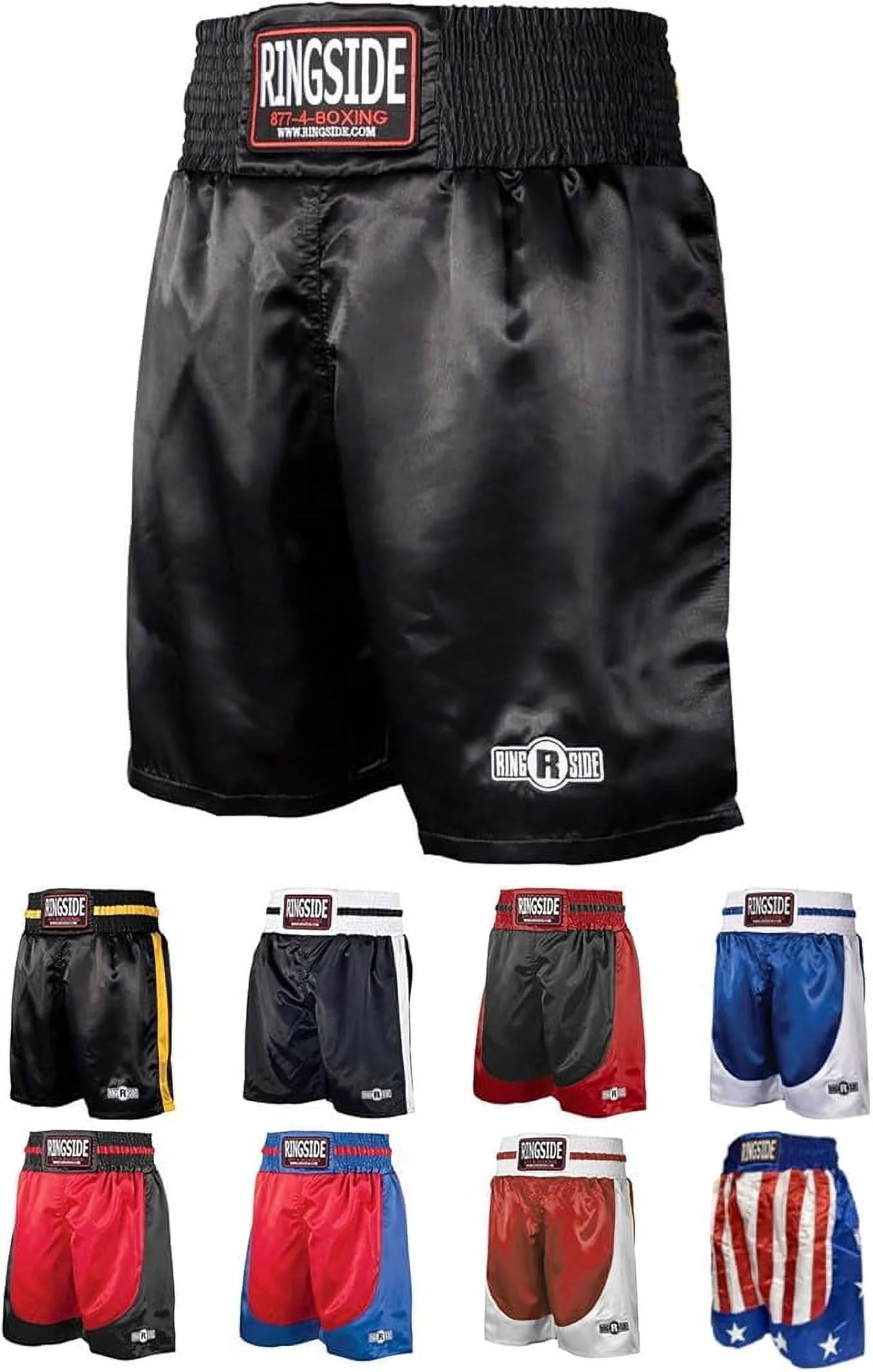 Pro-Style Boxing Trunks, Satin Shorts for Men and Women, Ideal for Boxing, MMA, Muay Thai