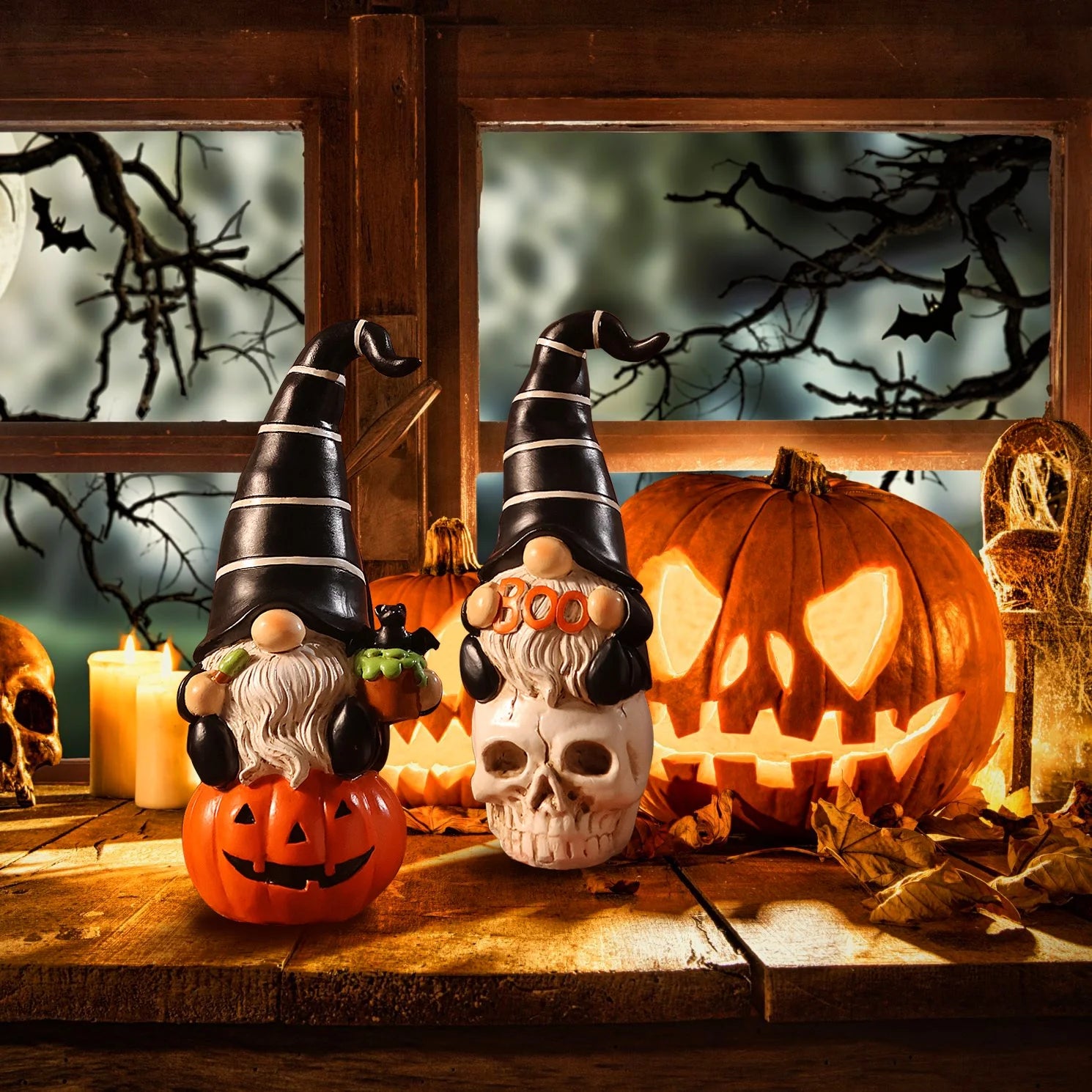 2Pcs Halloween Gnomes, Halloween Figurines, Halloween Decorations Indoor Halloween Gifts