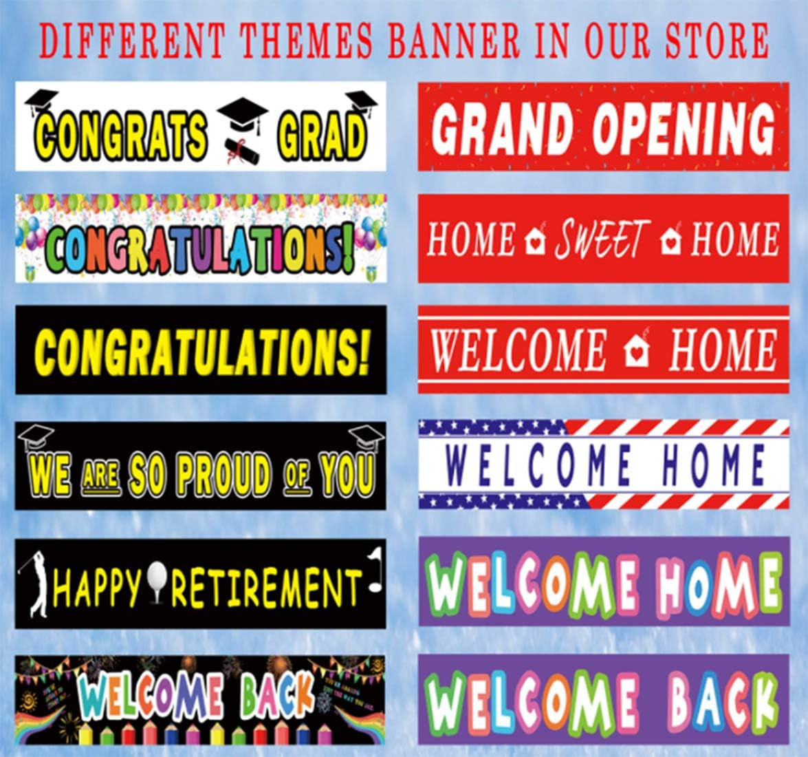 Large Happy Halloween Banner, Halloween Party Decoration Supplies Outdoor Indoor, Funny Terror Bloody Banner(9.8 X 1.6 Feet)