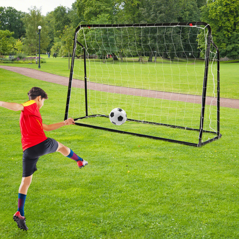 2-In-1 Kids Soccer Rebounder and Soccer Goal with Adjustable Height