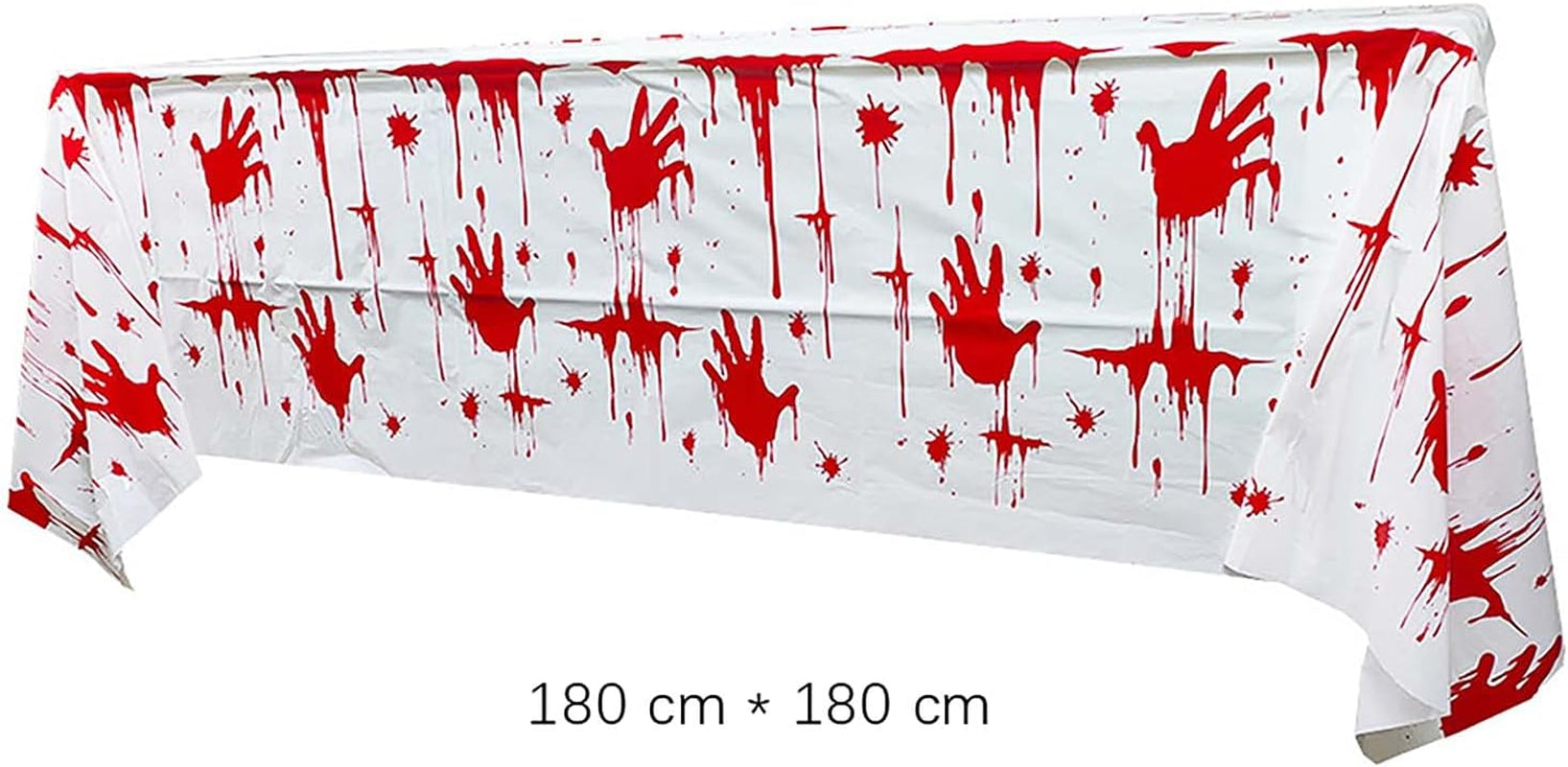 Halloween Party Decoration Set, Kids' Party Balloons Happy Halloween Banner Latex Balloons and Hanging Swirls for Halloween Bar Home Decor (Blood Wallpaper)