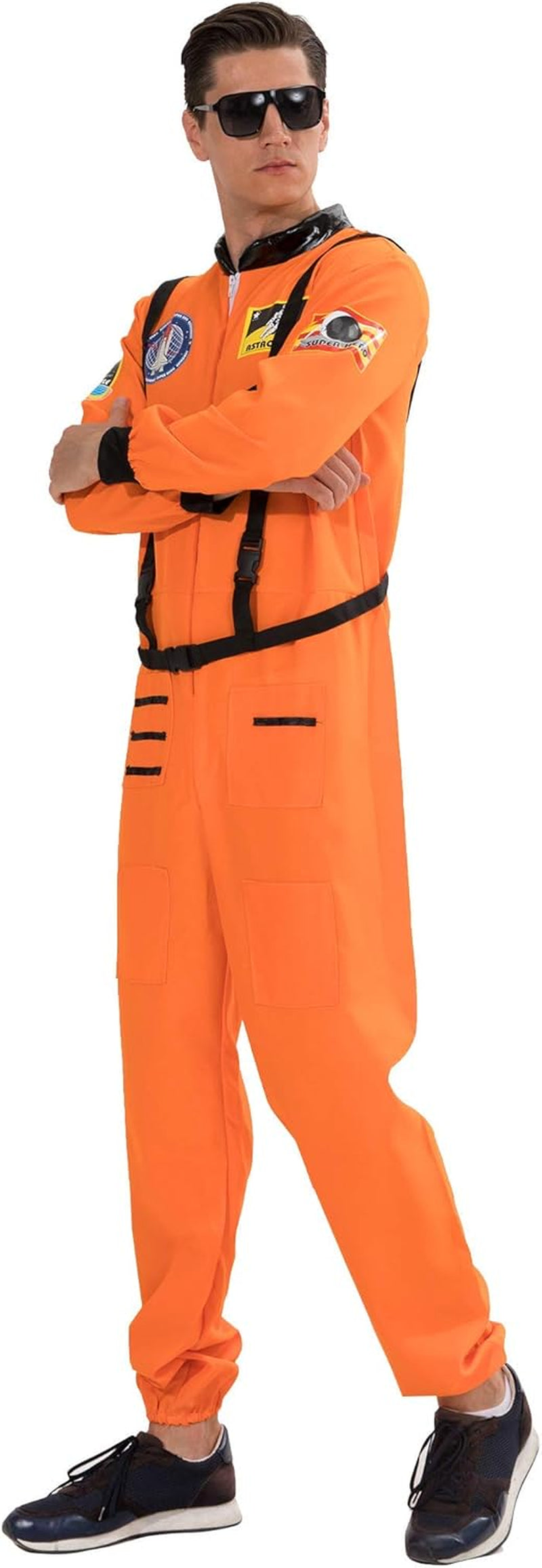 Astronaut Costume Men Halloween Spaceman Suit Adults Pilot