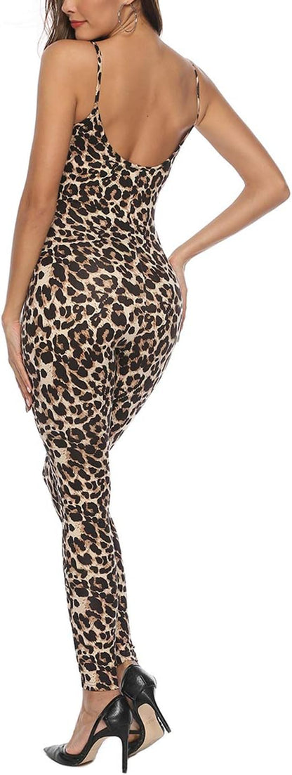 Amilia Womens Spaghetti Strap Bodycon Tank One Piece Jumpsuits Rompers Playsuit