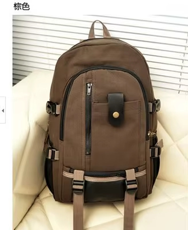 15 Inches Casual Camping Male Backpack Laptop Backpack Hiking Large Capacity Men Travel Backpack Canvas Fashion Youth Sport Bags