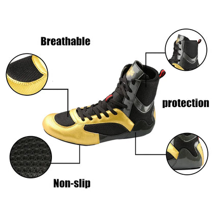 2020 New Brand Professional Fighting Wrestling Shoes for Men Breathable anti Slip Wrestling Sneakers Man Size 35-46 Boxing Shoes