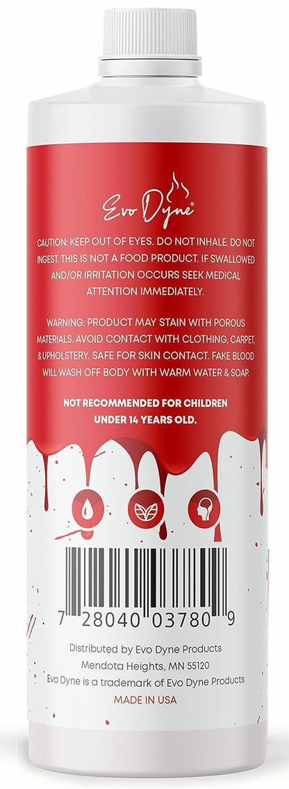 3-Pack  Fake Blood (16 FL OZ), Made in USA | Halloween Vampire Blood Bottle for Costumes Including Zombie, Vampire and Other Dress up Needing a Gory Scene - Looks & Feels like Real Blood