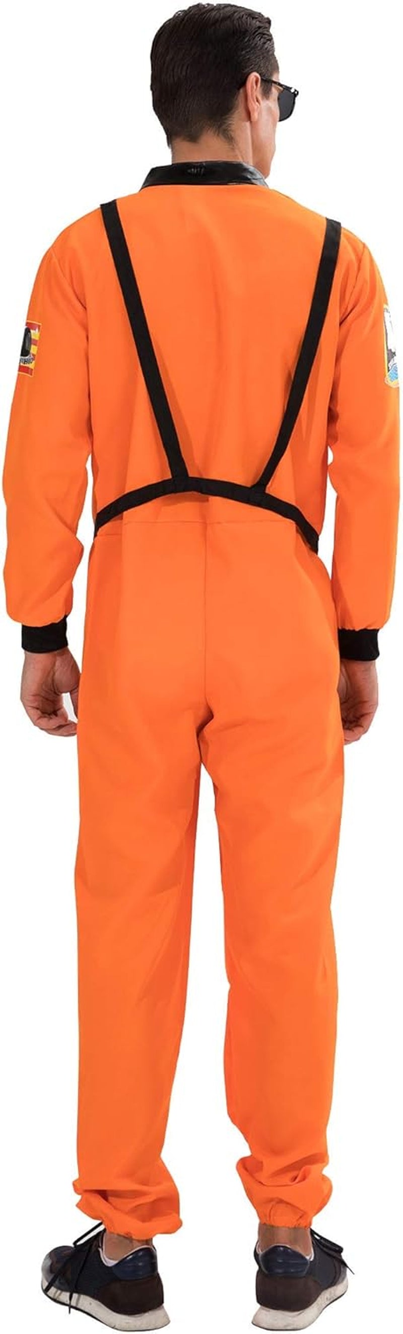 Astronaut Costume Men Halloween Spaceman Suit Adults Pilot