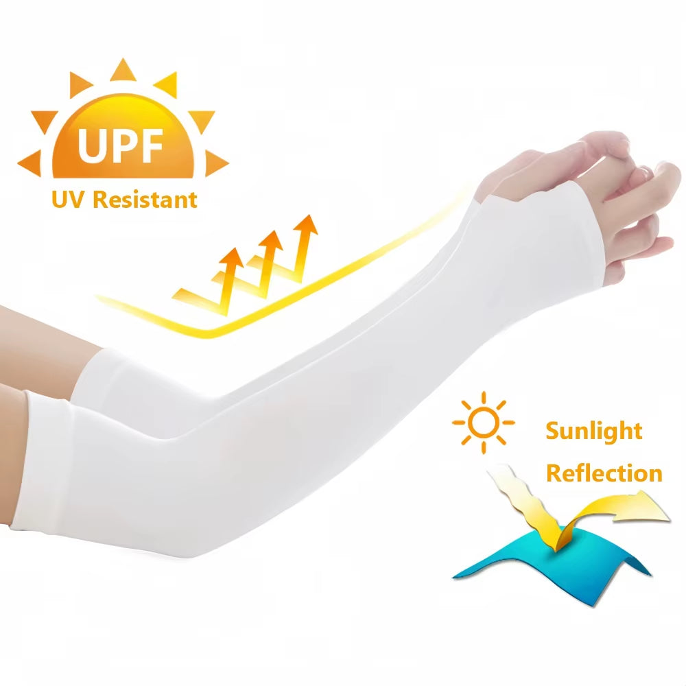 1Pairs Sports Arm Compression Sleeve Basketball Cycling Arm Warmer Summer Running UV Protection Volleyball Sunscreen Bands