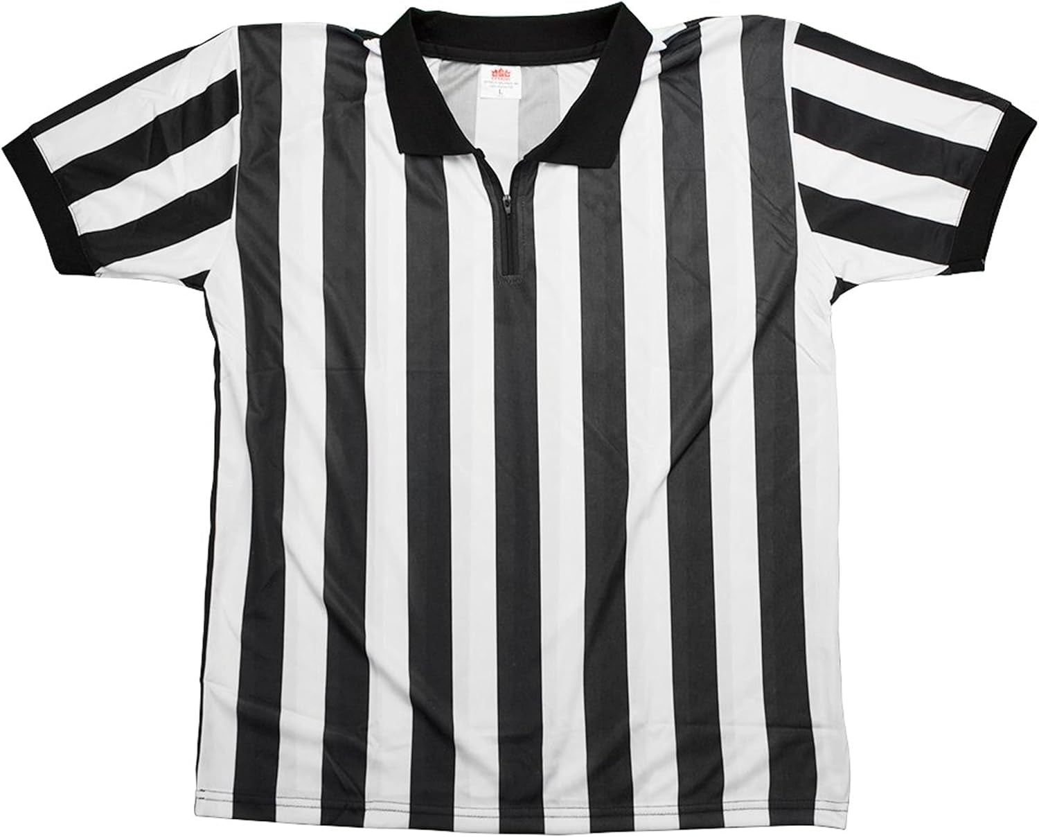 Referee Necessities Men'S Bundle - Black & White Striped Official Jersey, Umpire Hat, & Stainless Steel Ref Pea Whistle with Lanyard - Pro/Amateur Team Sports Costume Apparel Kit for Men