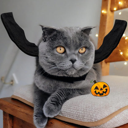 Bat Wings Pet Costume, Polyester Felt Cloth, Small, Halloween, Unisex, Durable, Easy to Clean, Bat Wings Costume for Small Dogs Cats