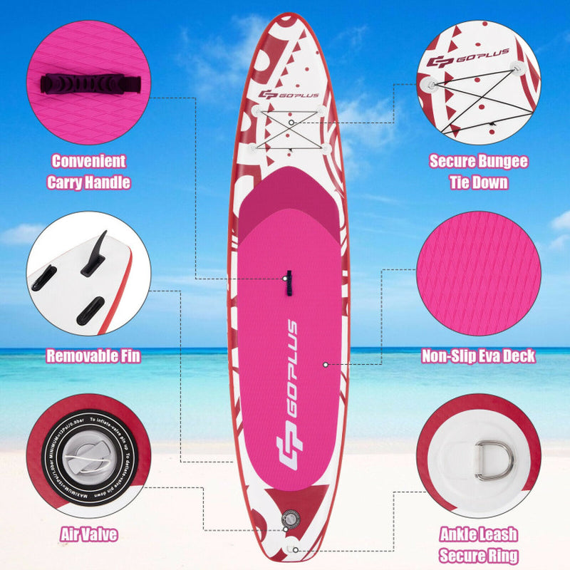 10.6/11 Feet Inflatable Adjustable Paddle Board with Carry Bag