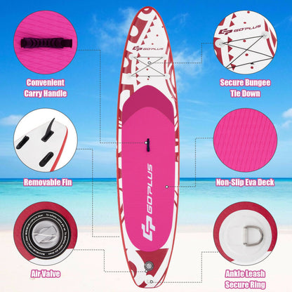 10.6/11 Feet Inflatable Adjustable Paddle Board with Carry Bag