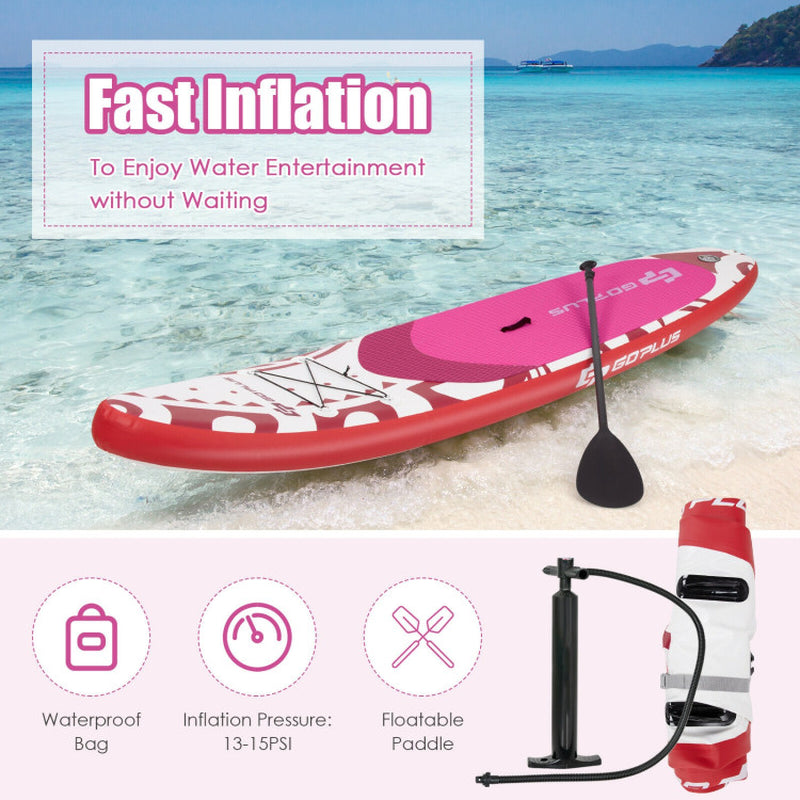 10.6/11 Feet Inflatable Adjustable Paddle Board with Carry Bag