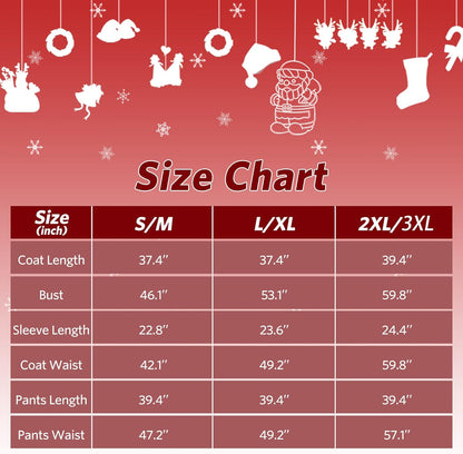 Santa Claus Costume for Men Santa Suit Adults Deluxe Santa Costume Christmas Santa Outfit