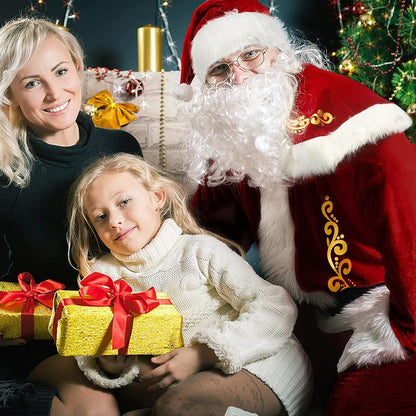 Santa Claus Costume for Men Santa Suit Adults Deluxe Santa Costume Christmas Santa Outfit